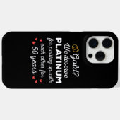 50周年結婚I -金ゴールドカップルおもしろい Case-Mate iPhoneケース (裏面 (横))