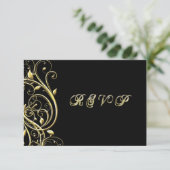 50周年結婚RSVP 出欠カード (スタンド正面)