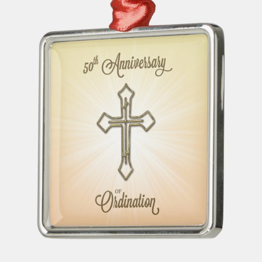 50周年記念おめでとう メタルオーナメント (左)