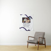 50周年記念おめでとう　名前　写真　日付を加えて タペストリー (インサイチュ)