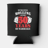 50周年記念おもしろいカップル50結婚した年 缶クーラー (正面)