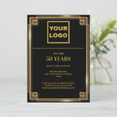 50周年記念お祝いロゴ 招待状 (スタンド正面)