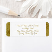 50周年記念お祝い差出人住所ラベル ラベル (インサイチュ)