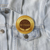 50周年記念お祝い金ゴールドメダル 缶バッジ (インサイチュ)