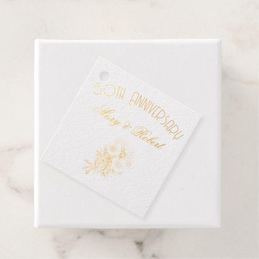 50周年記念に栄えたパーソナライズされた- フェイバータグ (箱)