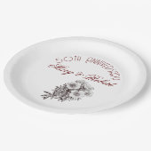 50周年記念に栄えたパーソナライズされた- ペーパープレート (アングル)