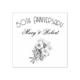 50周年記念に栄えたパーソナライズされた- ラバースタンプ