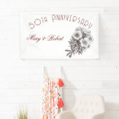 50周年記念に栄えたパーソナライズされた- 横断幕 (インサイチュ)