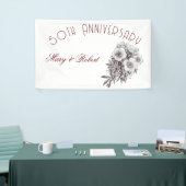 50周年記念に栄えたパーソナライズされた- 横断幕 (トレードショー)