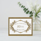 50周年記念のお祝い 招待状 (スタンド正面)