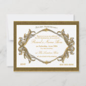 50周年記念のお祝い 招待状 (裏面)