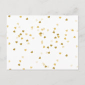 50周年記念のゴールドポストカード インビテーションポストカード (裏面)