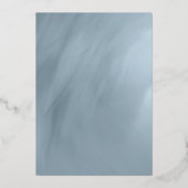 50周年記念のダスティーブルーグレーにゴールドの箔押し 箔招待状 (裏面)