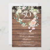 50周年記念のレトロなお花のイルミネーション セーブザデート (正面)