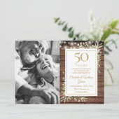 50周年記念のレトロなグリーンにライトの写真 セーブザデート (スタンド正面)