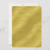 50周年記念の偽ゴールドカリグラフィー招待状 招待状 (裏面)