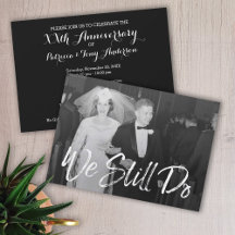 50周年記念の写真付き結婚式 - 私たちはまだ続けています