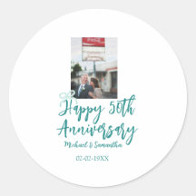 50周年記念の写真 ターコイズの弓 名前入り