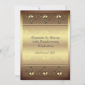 50周年記念の名入れ金の招待状 招待状 (正面)