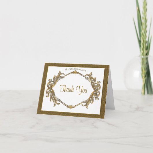 50周年記念の感謝 サンキューカード (正面)