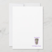 50周年記念の招待状 ヴィンテージローズ 招待状 (裏面)