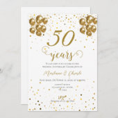 50周年記念の招待状 招待状 (正面/裏面)