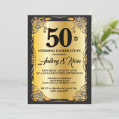 50周年記念の招待状 招待状 (スタンド正面)