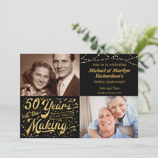 50周年記念の時計と現在のアニバーサリー 招待状 (スタンド正面)