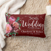 50周年記念の結婚式 ランバークッション (ブランケット)