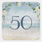 50周年記念の航海ネットとアーチ スクエアシール (正面)