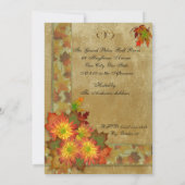 50周年記念の誓いの更新　ピンクのバラ 招待状 (裏面)