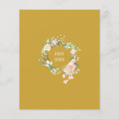 50周年記念の誓いの更新 招待状 (裏面)