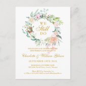 50周年記念の誓いの更新 - 私たちはまだ愛を誓う インビテーションポストカード (正面)