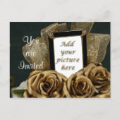 50周年記念はがき招待状カスタマイズ- インビテーションポストカード (正面)