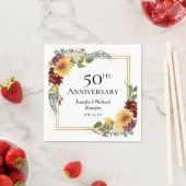 50周年記念ひまわり スタンダードカクテルナプキン (インサイチュ)