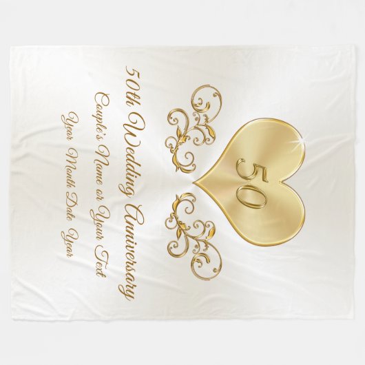 50周年記念アイディア フリースブランケット (正面(横))