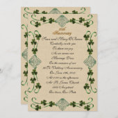 50周年記念アイルランド統一結び目 招待状 (正面/裏面)