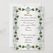 50周年記念アイルランド統一結び目 招待状 (裏面)