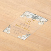 50周年記念アクリル招待状 アクリル招待状 (レイダウン)