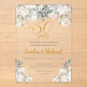 50周年記念アクリル招待状 アクリル招待状 (正面)