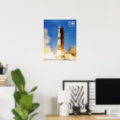 50周年記念アポロ11月着陸、土星V: ポスター (ホームオフィス)