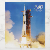 50周年記念アポロ11月着陸、土星V: ワインラベル (シングルラベル)