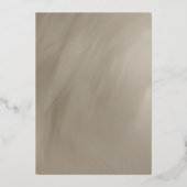 50周年記念アンティークグレー金ゴールド 箔招待状 (裏面)