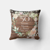 50周年記念ウッド素朴フローラストリングライト クッション (裏面)