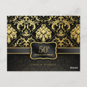 50周年記念エレガント表番号カード ポストカード (裏面)
