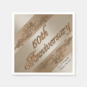 50周年記念カクテルパーソナライズされたナプキン スタンダードカクテルナプキン (正面)