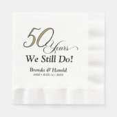 50周年記念カクテル 縁ありランチョンナプキン (正面)