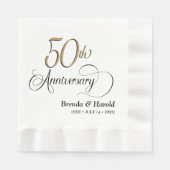 50周年記念カクテル 縁ありランチョンナプキン (正面)