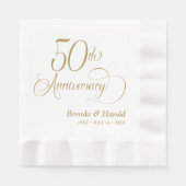 50周年記念カクテル 縁ありランチョンナプキン (正面)