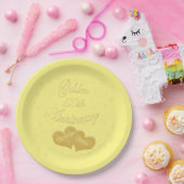 50周年記念カスタマイズ金 ペーパープレート (パーティー)